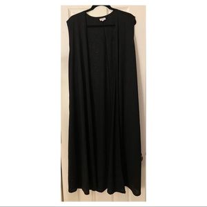 LuLaRoe Joy open flowy vest sheer Black XL